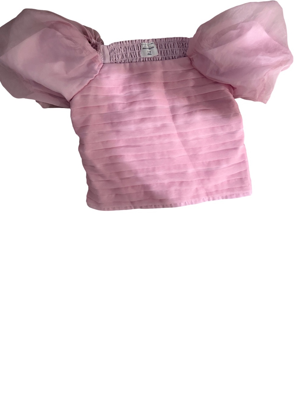 Abercrombie kids Pink Puff-Sleeve